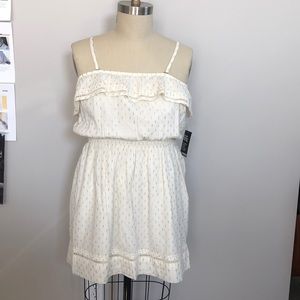 NWT Express Metallic Dobby Cotton Woven Dress